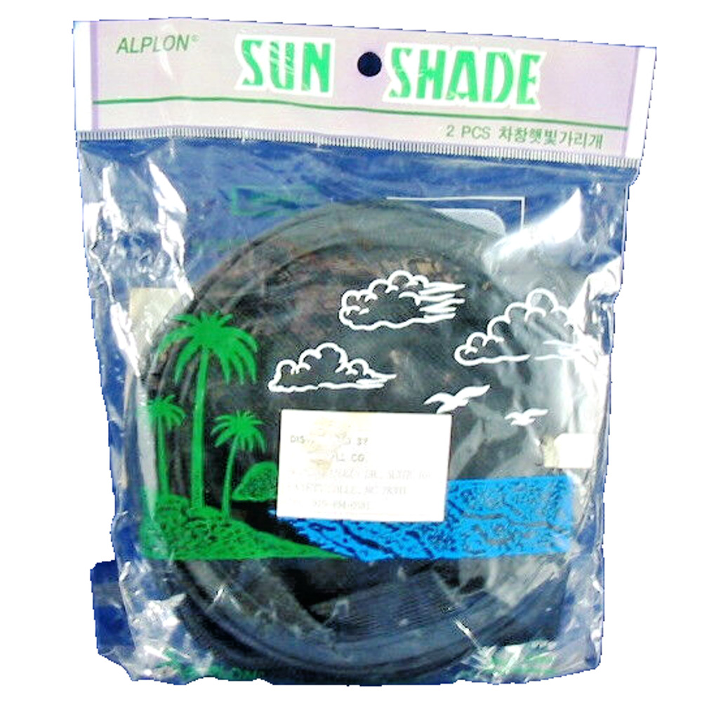 Alplon 2‑Piece Auto Window Sunshade Black Mesh Multi‑Shape Fit Configurations
